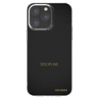 Picasee silikonowe przeźroczyste etui na Apple iPhone 15 Pro Max - Discipline