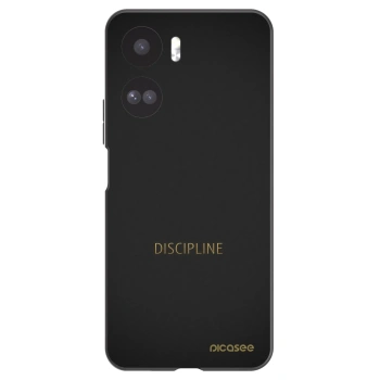 Picasee silikonowe czarne etui na Honor 90 Lite 5G - Discipline