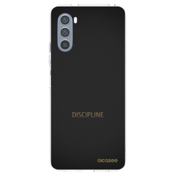Picasee silikonowe przeźroczyste etui na Motorola Moto G62 - Discipline