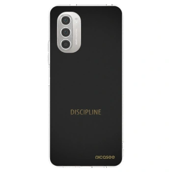 Picasee silikonowe przeźroczyste etui na Motorola Moto G51 - Discipline