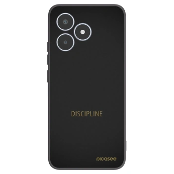 Picasee silikonowe czarne etui na Realme C53 - Discipline