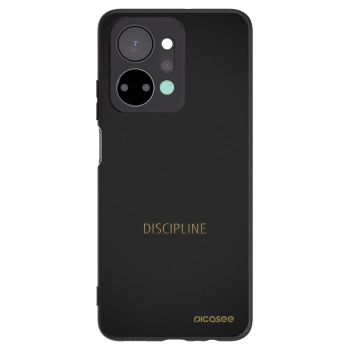 Picasee silikonowe czarne etui na Honor X7a - Discipline