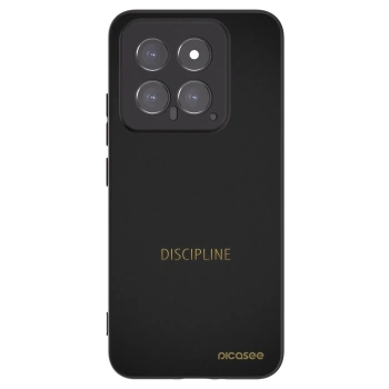 Picasee silikonowe czarne etui na Xiaomi 14 - Discipline