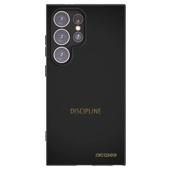 Picasee silikonowe czarne etui na Samsung Galaxy S24 Ultra S928B 5G - Discipline