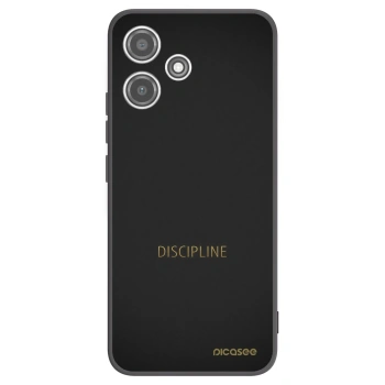 Picasee silikonowe czarne etui na Xiaomi Redmi 12 5G - Discipline