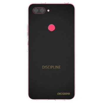 Picasee silikonowe przeźroczyste etui na Xiaomi Mi 8 Lite - Discipline