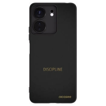 Picasee silikonowe czarne etui na Xiaomi Redmi 13C 4G - Discipline