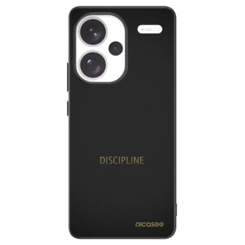 Picasee silikonowe czarne etui na Xiaomi Redmi Note 13 Pro+ 5G - Discipline