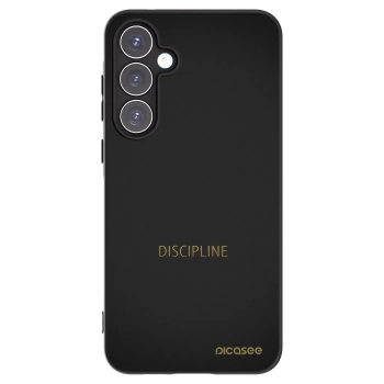 Picasee silikonowe czarne etui na Samsung Galaxy A55 5G A556B - Discipline