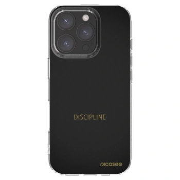 Picasee silikonowe przeźroczyste etui na Apple iPhone 16 Pro - Discipline
