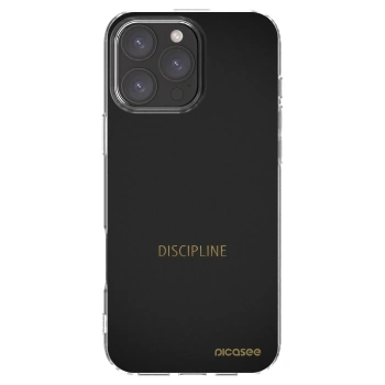Picasee silikonowe przeźroczyste etui na Apple iPhone 16 Pro Max - Discipline