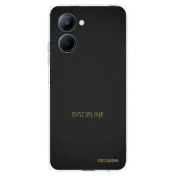 Picasee silikonowe przeźroczyste etui na Realme C33 (2023) - Discipline