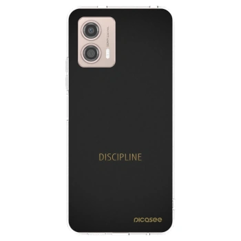 Picasee silikonowe przeźroczyste etui na Motorola Moto G53 5G - Discipline