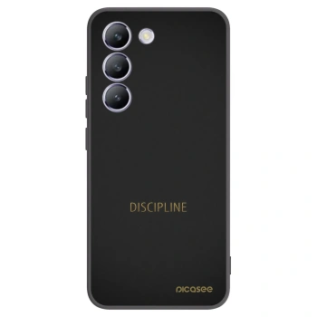 Picasee silikonowe czarne etui na Vivo V40 SE 5G - Discipline