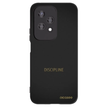 Picasee silikonowe czarne etui na Honor 200 Lite - Discipline