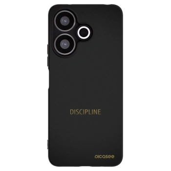 Picasee silikonowe czarne etui na Xiaomi Redmi 13 4G - Discipline