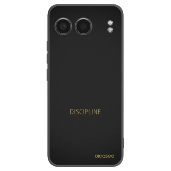 Picasee silikonowe czarne etui na OnePlus Nord 4 - Discipline