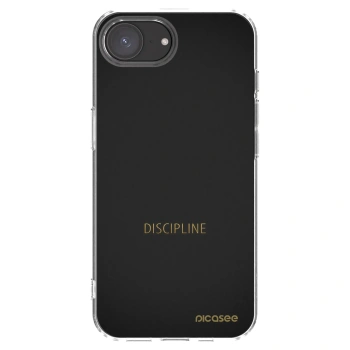Picasee silikonowe przeźroczyste etui na Apple iPhone 16e - Discipline