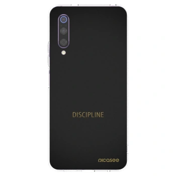 Picasee silikonowe przeźroczyste etui na Xiaomi Mi 9 - Discipline