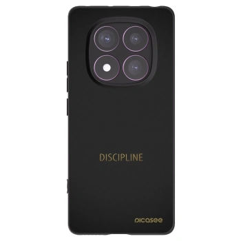 Picasee silikonowe czarne etui na Xiaomi Redmi Note 14 Pro 4G - Discipline