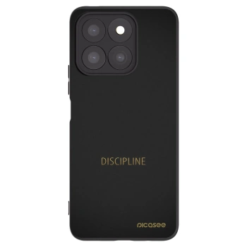 Picasee silikonowe czarne etui na Honor X8c - Discipline