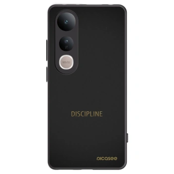 Picasee silikonowe czarne etui na Vivo V50 Lite 5G - Discipline
