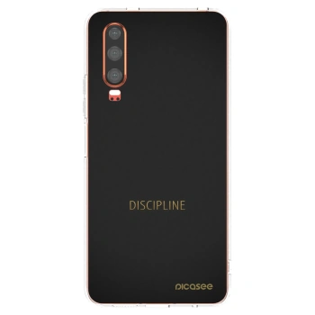 Picasee silikonowe przeźroczyste etui na Huawei P30 - Discipline