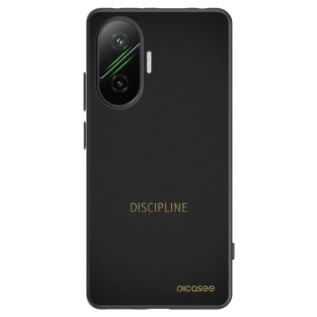 Picasee silikonowe czarne etui na Xiaomi Poco F7 5G - Discipline