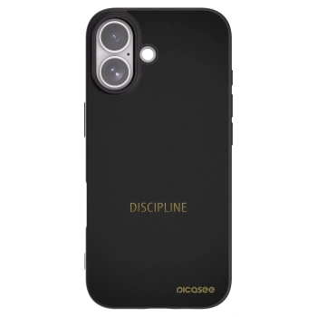 Picasee silikonowe czarne etui na Apple iPhone 17 - Discipline