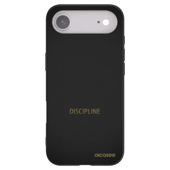 Picasee silikonowe czarne etui na Apple iPhone Air - Discipline
