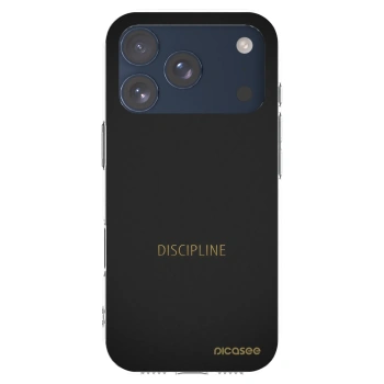 Picasee silikonowe przeźroczyste etui na Apple iPhone 17 Pro - Discipline