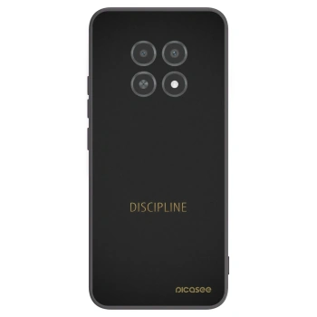 Picasee silikonowe czarne etui na Realme 12X - Discipline