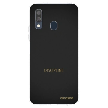 Picasee silikonowe przeźroczyste etui na Samsung Galaxy A40 A405F - Discipline