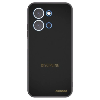 Picasee silikonowe czarne etui na Xiaomi Redmi 15C 4G - Discipline