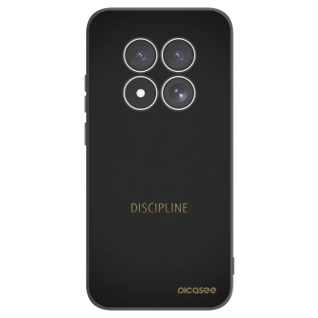 Picasee silikonowe czarne etui na Xiaomi Redmi Note 15 Pro 4G - Discipline