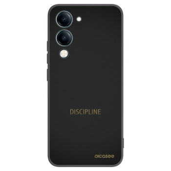 Picasee silikonowe czarne etui na Vivo Y29s 5G - Discipline