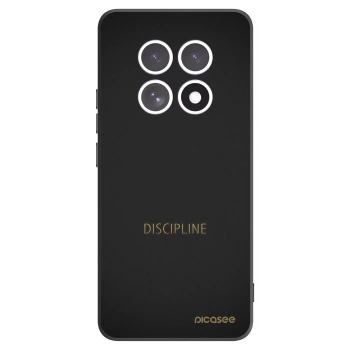 Picasee silikonowe czarne etui na Xiaomi Redmi Note 15 4G - Discipline