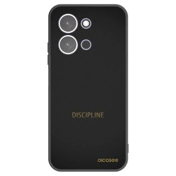 Picasee silikonowe czarne etui na Xiaomi Redmi 15C 5G - Discipline