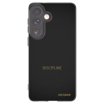 Picasee silikonowe czarne etui na Samsung Galaxy S26+ - Discipline