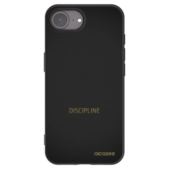 Picasee silikonowe czarne etui na Apple iPhone 17e - Discipline