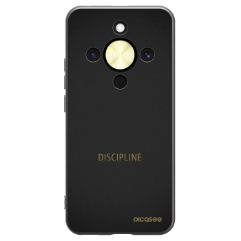 Picasee silikonowe czarne etui na Honor Magic8 Lite 5G - Discipline
