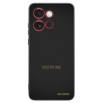 Picasee silikonowe czarne etui na Motorola Edge 60 Neo 5G - Discipline