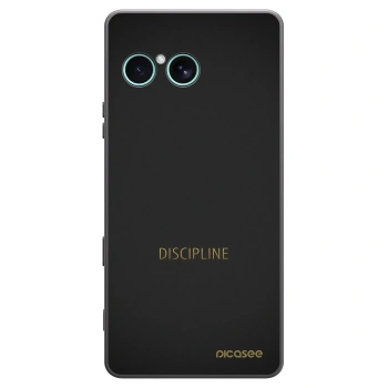 Picasee silikonowe czarne etui na Sony Xperia 10 VII - Discipline