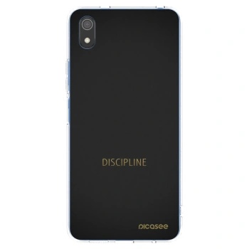 Picasee silikonowe przeźroczyste etui na Xiaomi Redmi 7A - Discipline