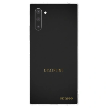 Picasee silikonowe przeźroczyste etui na Samsung Galaxy Note 10 N970F - Discipline