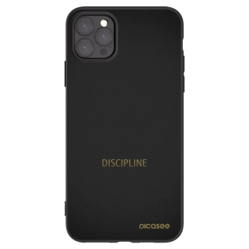 Picasee silikonowe czarne etui na Apple iPhone 11 Pro Max - Discipline