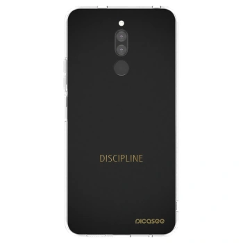 Picasee silikonowe przeźroczyste etui na Xiaomi Redmi 8 - Discipline