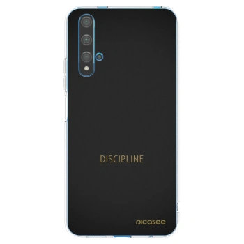 Picasee silikonowe przeźroczyste etui na Huawei Nova 5T - Discipline