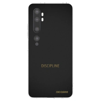 Picasee silikonowe przeźroczyste etui na Xiaomi Mi Note 10 (Pro) - Discipline