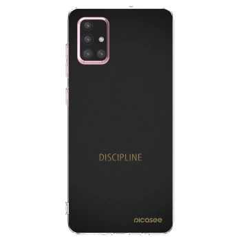Picasee silikonowe przeźroczyste etui na Samsung Galaxy A71 A715F - Discipline